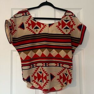 Tea n Rose Tribal Print Women's Top